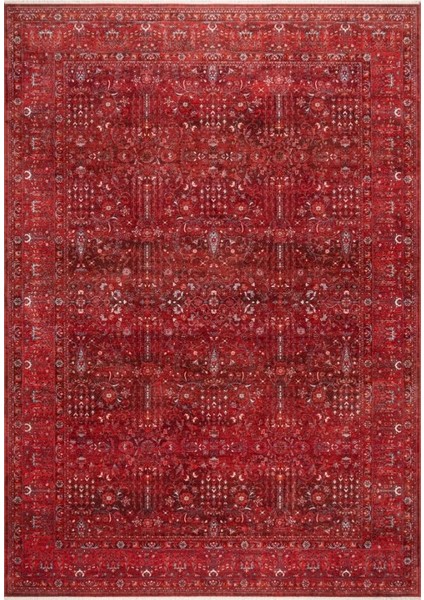 Discovery 1393A Kırmızı Salon Oturma Yatak Odası Halısı