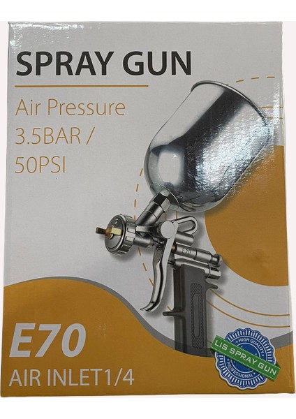 Boya Tabancası 1.5 mm Üstten Metal Depolu Lis Spray Gun fiyatları