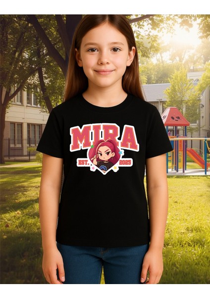 Kpop Demon Hunters Huntrix Mira Kısa Kollu Baskılı Kız Çocuk Tişört (4-13 Yaş) fiyatları