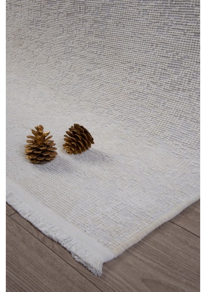 Beyaz Krem Şönil Dokuma Kilim Halı – Hasır / Sisal Desen, Salon, Mutfak, Oturma ve Çocuk Odası Yolluk Halısı fiyatları