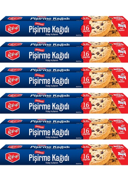 Kesilmiş Pişirme Kağıdı 16 Yaprak 6lı Kutu Set modelleri