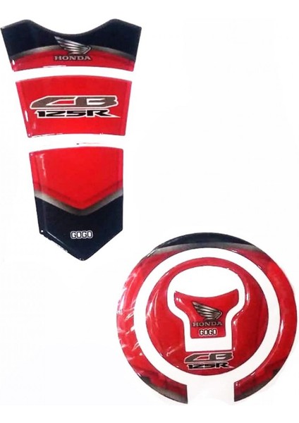 HONDA CB125R TANK PAD + DEPO KAPAK STİKERİ PAD R MS-002