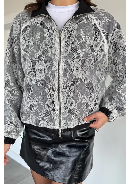 Çift Taraflı Giyilebilir Dantel Detaylı Tarz Mont P-00019081 indirimleri