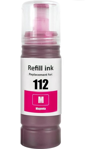 Ecotank L6490, Ecotank L6550 Uyumlu 4 Renk Muadil Mürekkep Seti (T112)-112 modelleri