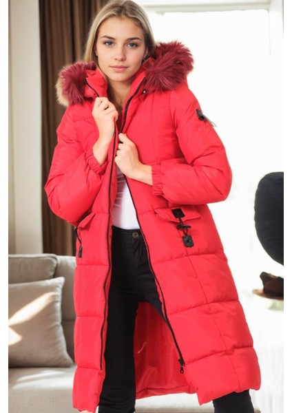 Z9706 Dewberry Bayan Mont-Kırmızı