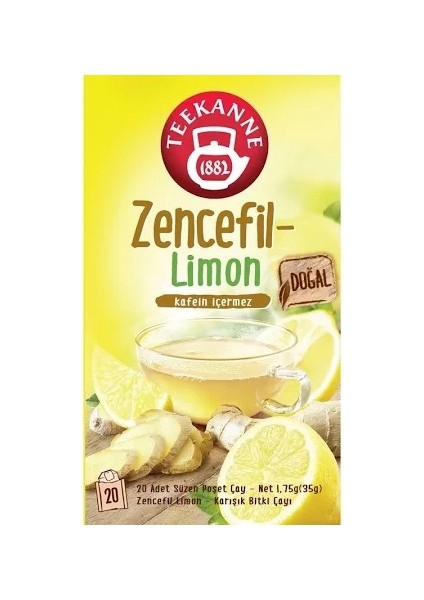 Teekanne Zencefil Limon Karışık Meyve Çayı -20 Li 35 gr