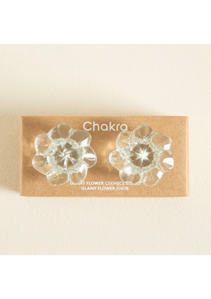 Glamy Cam Flower 2 Li Çekmece Kulbu Transparan fırsatları