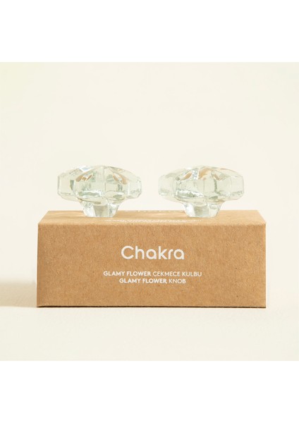 Glamy Cam Flower 2 Li Çekmece Kulbu Transparan indirimleri