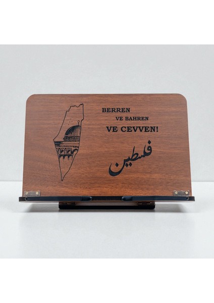 Kitap Okuma Standı Masaüstü Ahşap Rahle