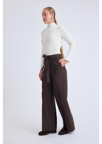 Yüksek Bel Beli Kemerli Pantolon fiyatları