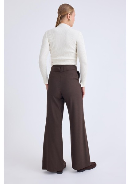 Yüksek Bel Beli Kemerli Pantolon modelleri