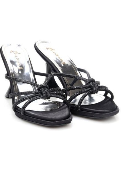 Tamer 03152 8,5 Topuklu Kadın Abiye Taşlı Terlik fiyatları