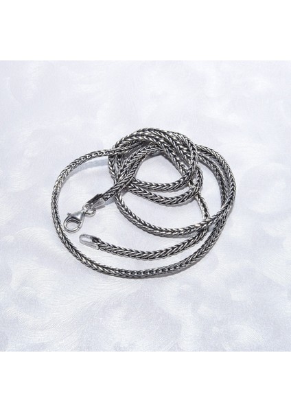 3n Kare Traşsız Tilki Kuyruğu Gümüş Zincir fiyatları