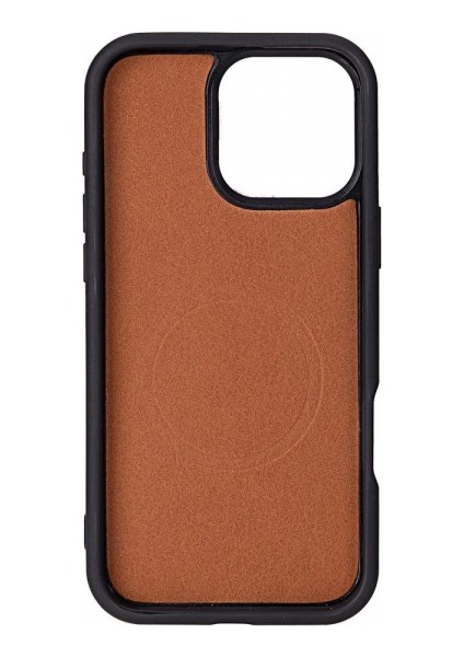 Apple iPhone 16 Pro Uyumlu, Hakiki Deri, El Yapımı, Cüzdanlı Kılıf, Karamel fırsatları