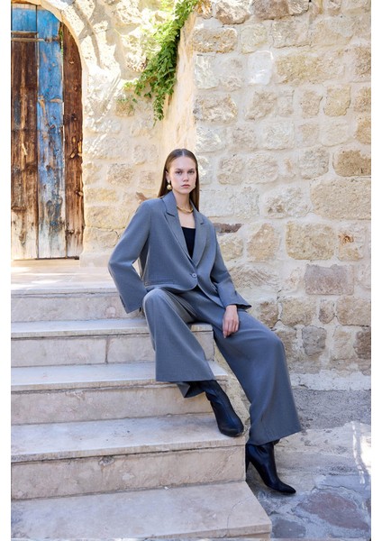 Iki Düğme Beli Lastikli Pileli Pantolon fiyatları