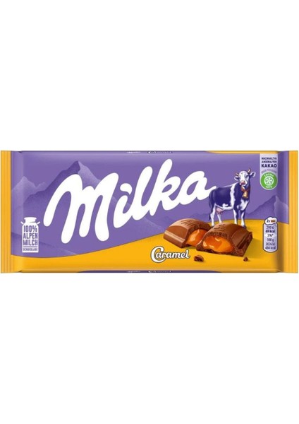 Caramel 100G – Akışkan Karamelli Sütlü Çikolata Tablet