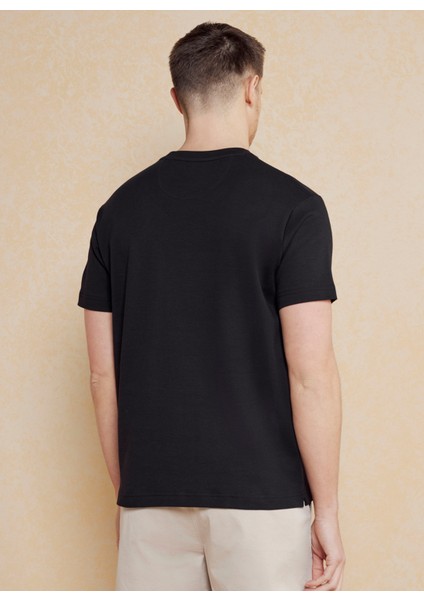 Bisiklet Yaka Siyah Erkek T-Shirt BBSS25MTS011 indirimleri