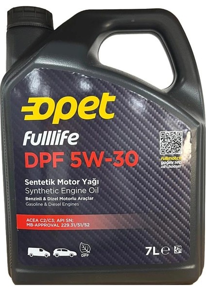 5W30 Fulllife Dpf 7 Lt
