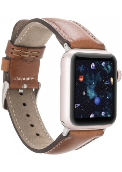 Apple Watch Uyumlu Deri Kordon 42-44-45MM RST2EF Taba indirimleri