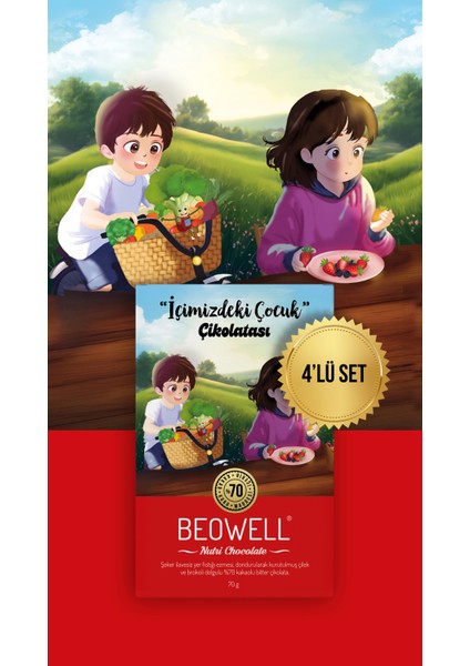 Nutri Chocolate – 4’lü Set Içimizdeki Çocuk Çikolatası