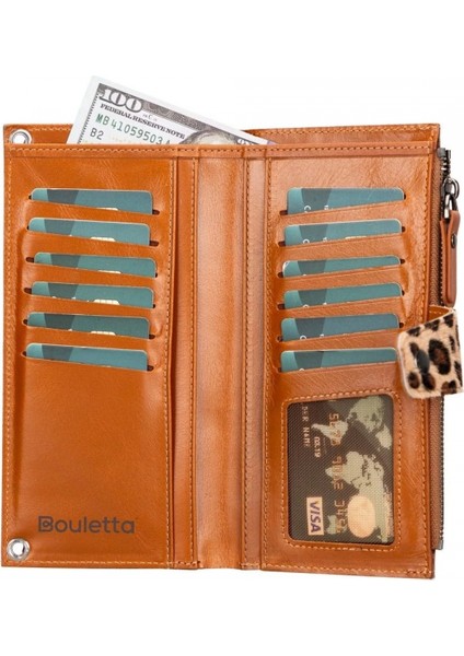 Lozan Strap 6.5 Inch Uyumlu Deri Kartlıklı Kılıf Leo1 Leopar modelleri