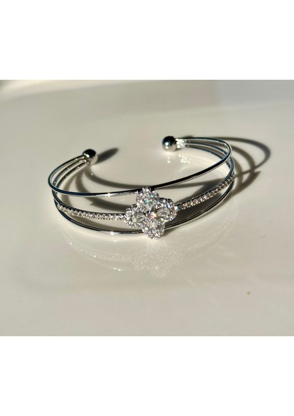 Tek Yoncalı Ayarlanabilir Silver Bileklik fiyatları
