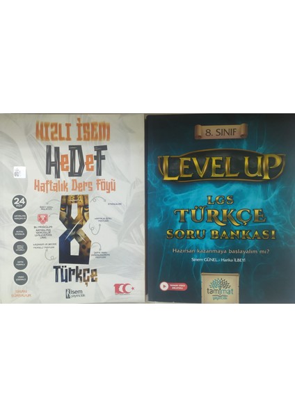 Isem Yayıncılık Hızlı Hedef 8. Sınıf Türkçe Haftalık Ders Föyü+Tammat Türkçe Soru Bankası