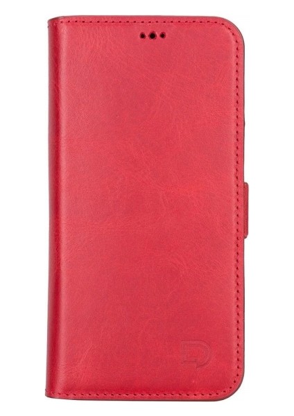 Apple iPhone 13 Uyumlu Deri Cüzdanlı Kılıf Nar Çiçeği fiyatları