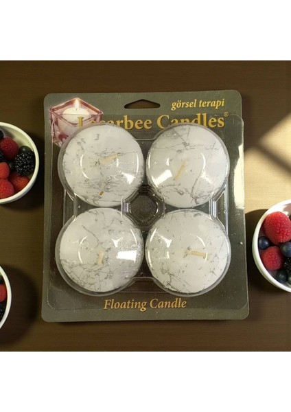 4'lümermerdesen Küçük Yüzen Mum