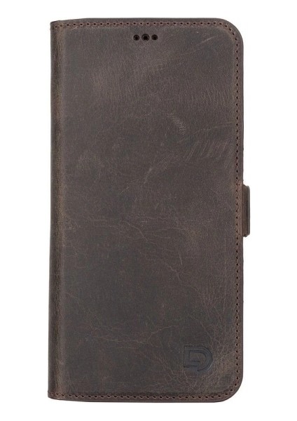 Apple iPhone 13 Pro Max Uyumlu Deri Cüzdanlı Kılıf Acı Kahve fiyatları