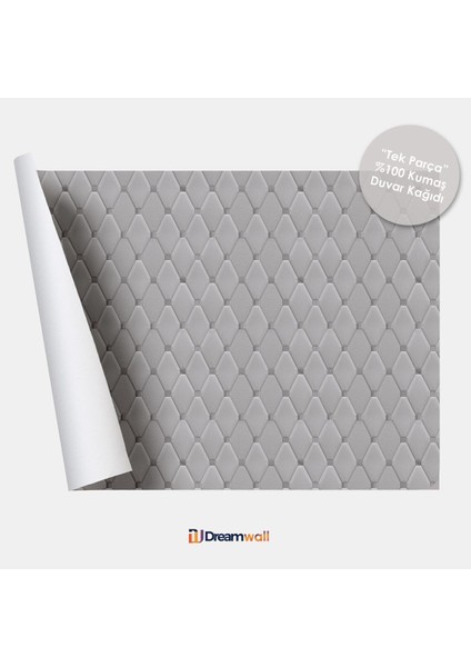 3D Gri Deri Efektli Dijital Baskılı Duvar Kağıdı-Leke Tutmaz Silinebilir Duvar Kağıdı indirimleri