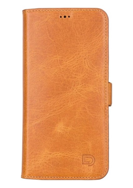 Apple iPhone 13 Pro Max Uyumlu Deri Cüzdanlı Kılıf Karamel fiyatları