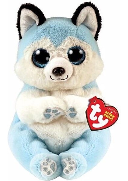 Ty Beanie Babies Mavi Peluş Husky Köpek Thunder 15 cm