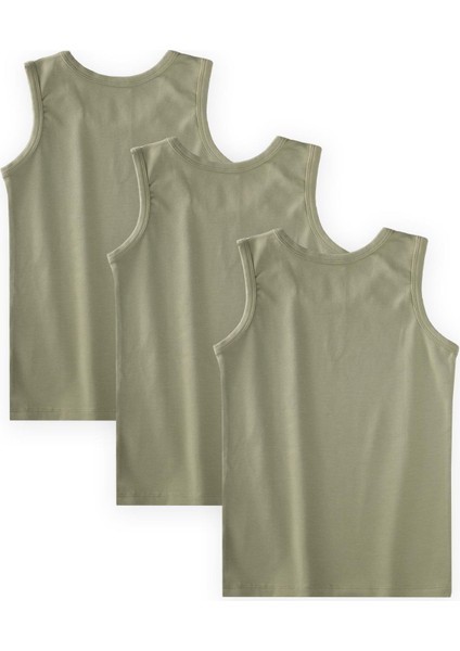 Üçlü Geniş Askılı Atlet Set 2-9 Yaş Yeşil fiyatları