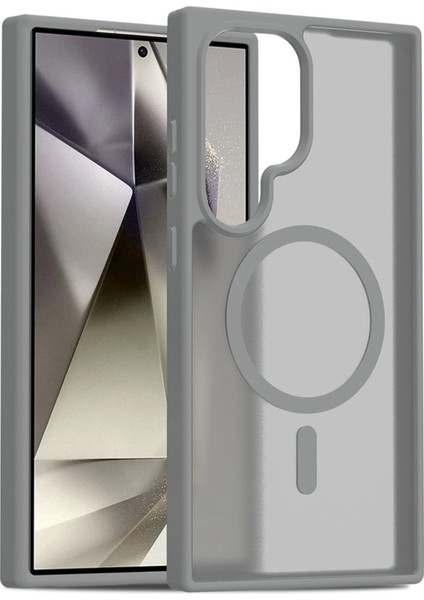 Samsung Galaxy S24 Ultra Jota Magsafe Kapak - Titan GRI-(5796) modelleri