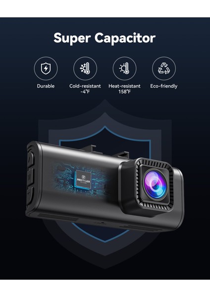 Redtıger F7NP 4K Araç Kamerası – Ön Arka Kamera, Wi-Fi & Gps, 32GB Kart Dahil, Gece Görüşlü, 3.16'' Ekran, 24 Saat Park Modu fiyatları