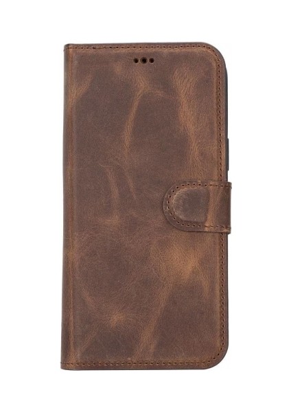 Apple iPhone 14 Plus Uyumlu Deri Cüzdanlı Kılıf Mwwn G2 Kahve fırsatları
