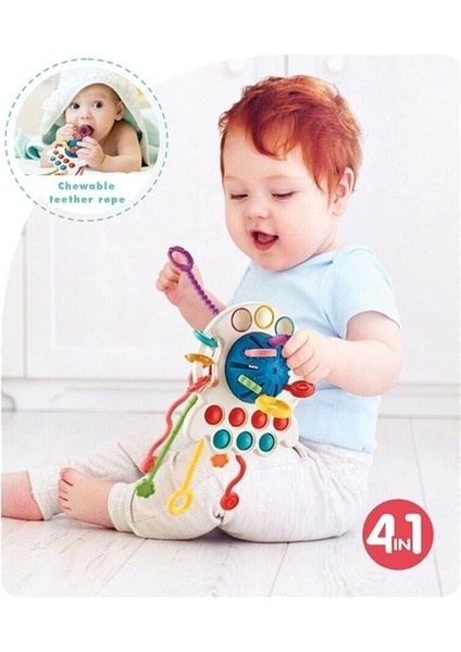 BIB68859-VARDEM Duyusal Montessori Oyuncaklar Toplu-Çekme Ipli fiyatları