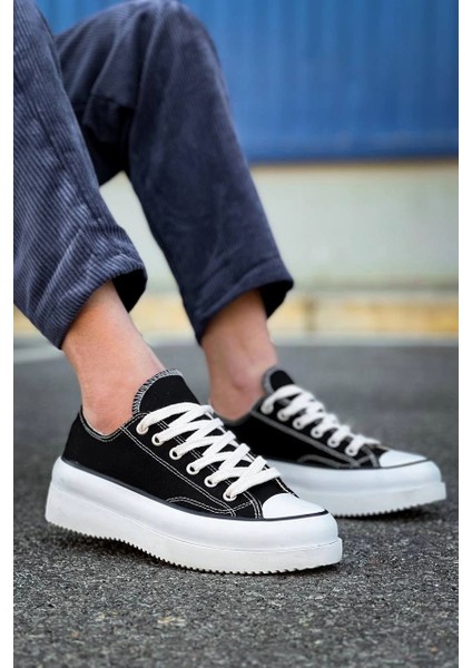 Mtxdpn Kb-Cx-3 Kuback Kısa Siyah Keten Beyaz Yüksek Taban Spor Ayakkabı (Numara: 41) modelleri