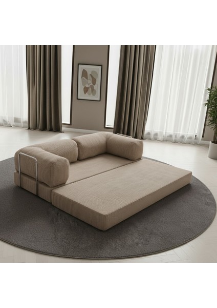 Yıkanır Silinir Pratik Kanepe 100X200 | Fitilli Kadife Kumaş Yer Yatağı & Koltuk modelleri