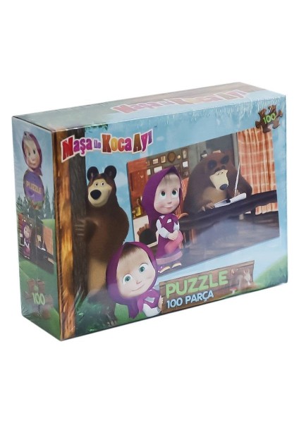 MS7968 Maşa ile Koca Ayı 100 Parça Puzzle -Laçokids