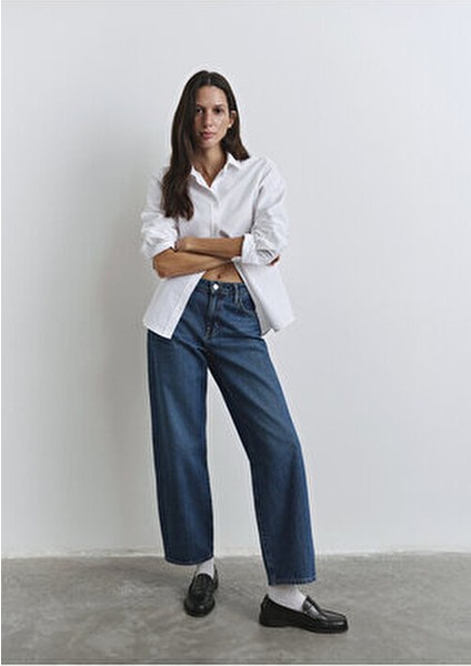 Leıla Kadın Denim Pantolon Normal Bel Klasik Kesim Modern Stil 4 Cep fırsatları