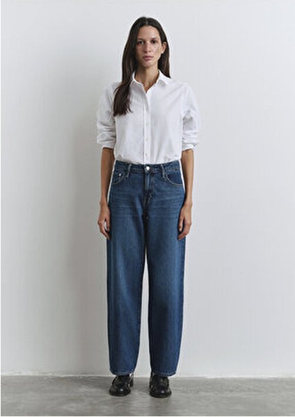 Leıla Kadın Denim Pantolon Normal Bel Klasik Kesim Modern Stil 4 Cep indirimleri