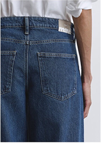 Leıla Kadın Denim Pantolon Normal Bel Klasik Kesim Modern Stil 4 Cep