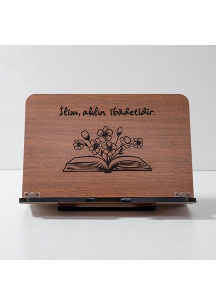 Kitap Okuma Standı Masaüstü Ahşap Rahle