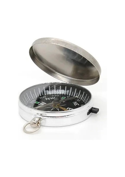 Mini Taşınabilir Kapaklı Cep Saati Model Alüminyum İğne Kılıtlı Pusula G451 fırsatları