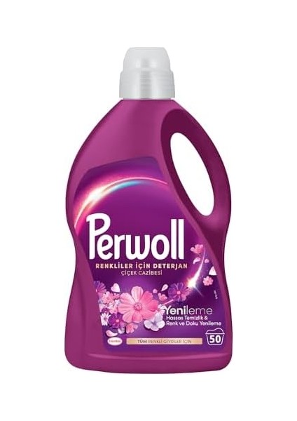 Perwoll Hassas Sıvı Çamaşır Deterjanı Yenileme & Çiçek Cazibesi 2.75L (50 Yıkama) fiyatları