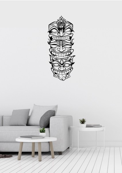 Funny Faces Figürlü Siyah Metal Tablo