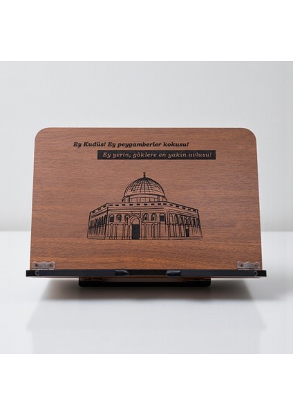 Kitap Okuma Standı Masaüstü Ahşap Rahle