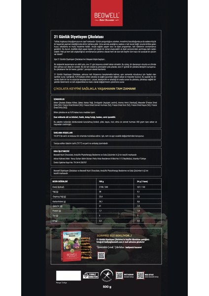 Nutri Chocolate – Diyetisyen Çikolatası - Kitap Hediyeli fiyatları